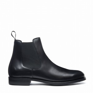 Solovair Calf Uomo Stivaletti Chelsea Nere | 101-BK-PC-060