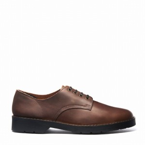 Solovair Gaucho Crazy Horse 4 Eye Uomo Scarpe Gibson Marroni | 390-015-060
