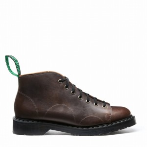 Solovair Gaucho Crazy Horse Donna Stivali Da Scimmia Marroni | S7-116-CH-G-030