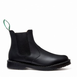 Solovair Greasy Uomo Stivali Dealer Nere | S0-900-BG-G-030
