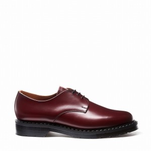 Solovair Hi-Shine Donna Scarpe Gibson Rosse | S3-995-OX-G-030