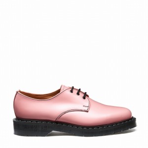 Solovair Hi-Shine Uomo Scarpe Gibson Rosa | S3-995-PK-BL-G-040