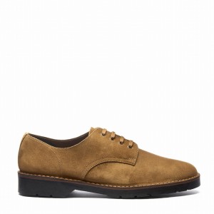 Solovair Suede 4 Eye Uomo Scarpe Gibson Marroni | 390-013-060