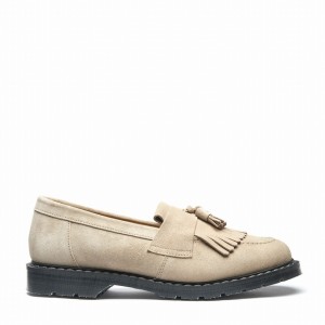 Solovair Suede Tassel Uomo Mocassini Beige | S0-1022-NU-SUE-G-040
