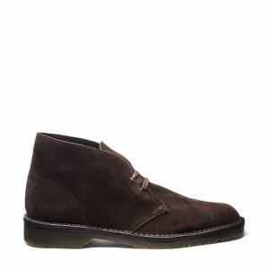 Solovair Suede Uomo Stivali Chukka Marroni | 103-369-060