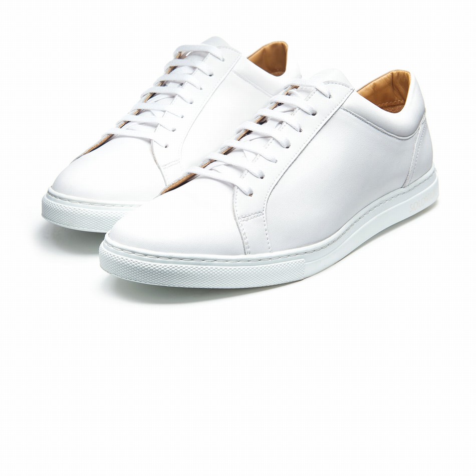 Solovair Calf 070 Uomo Sneakers Bianche | S7-070-WH-NP-W-030
