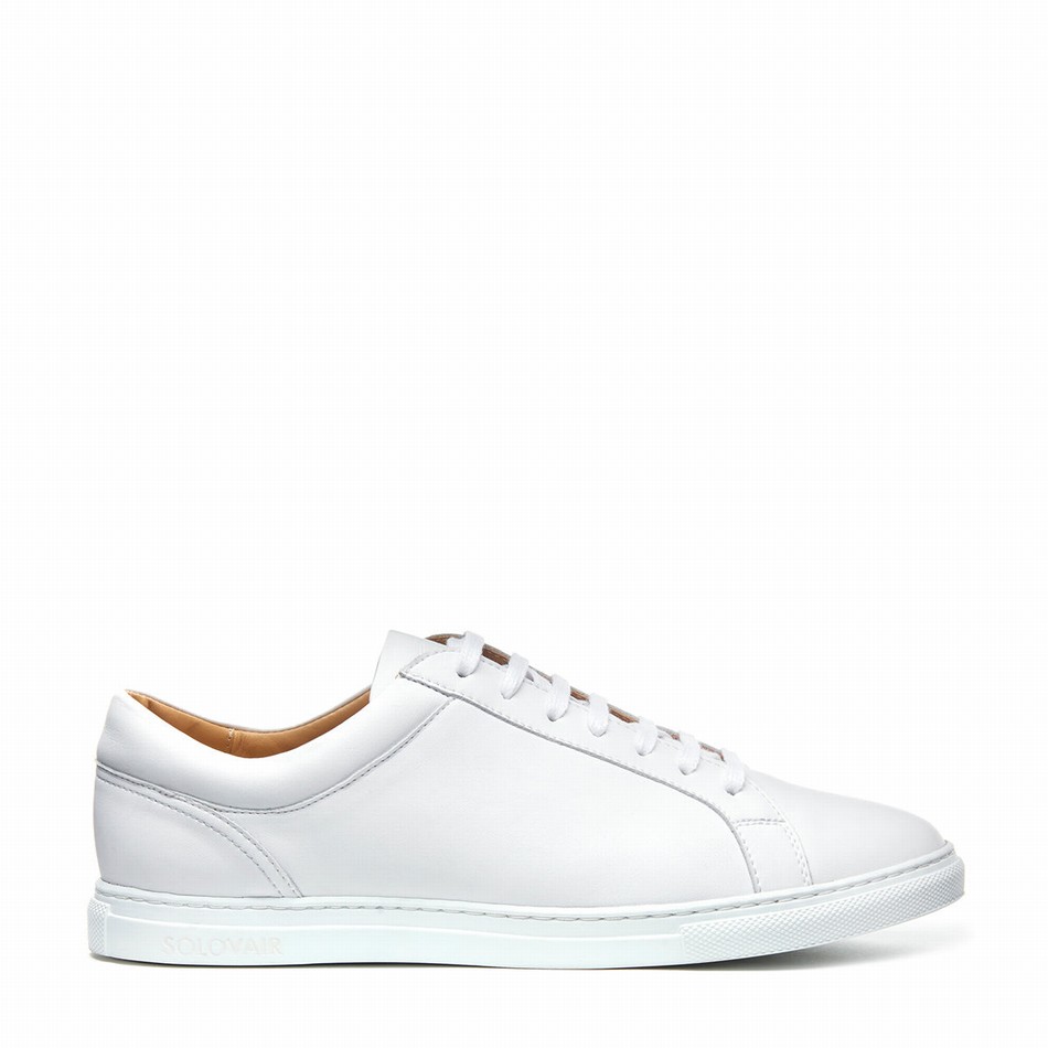 Solovair Calf 070 Uomo Sneakers Bianche | S7-070-WH-NP-W-030