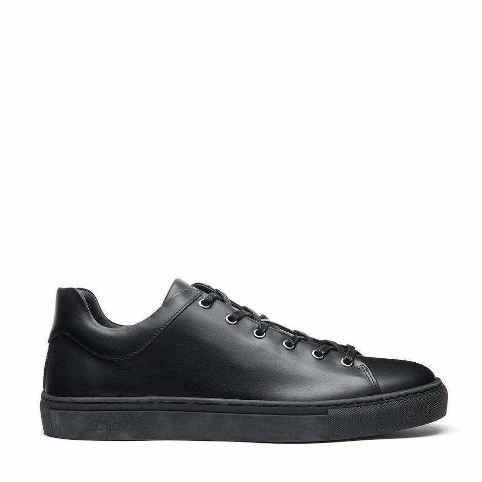 Solovair Calf Donna Sneakers Nere | S6-SNE-BK-BS-030