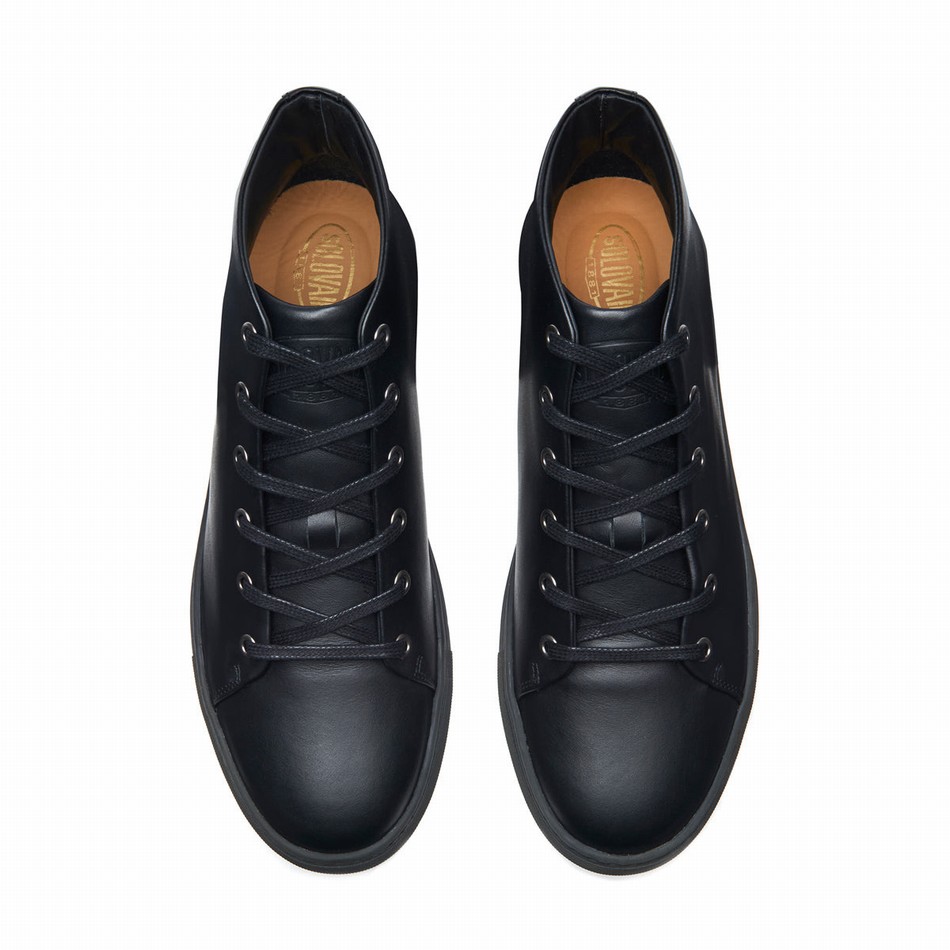 Solovair Calf High Top Donna Sneakers Nere | S6-HTP-BK-BS-030