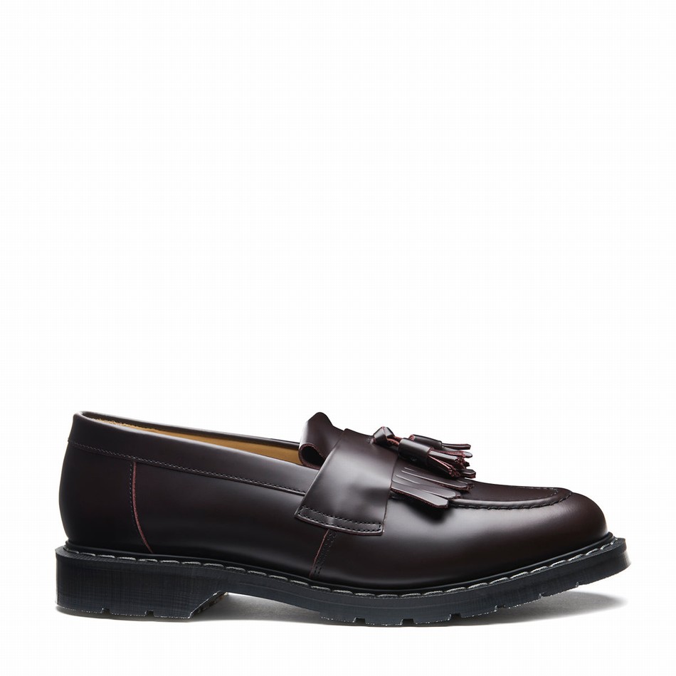 Solovair Cordovan Tassel Uomo Mocassini Bordeaux | S0-1022-COR-G-030