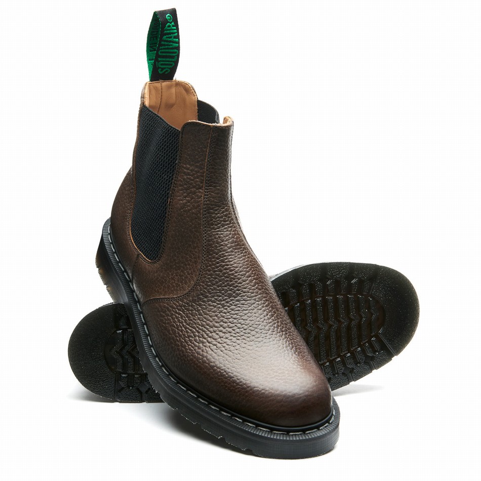 Solovair Gaucho Brown Grain Donna Stivali Dealer Marroni | S0-900-CH-SoftG-G-030