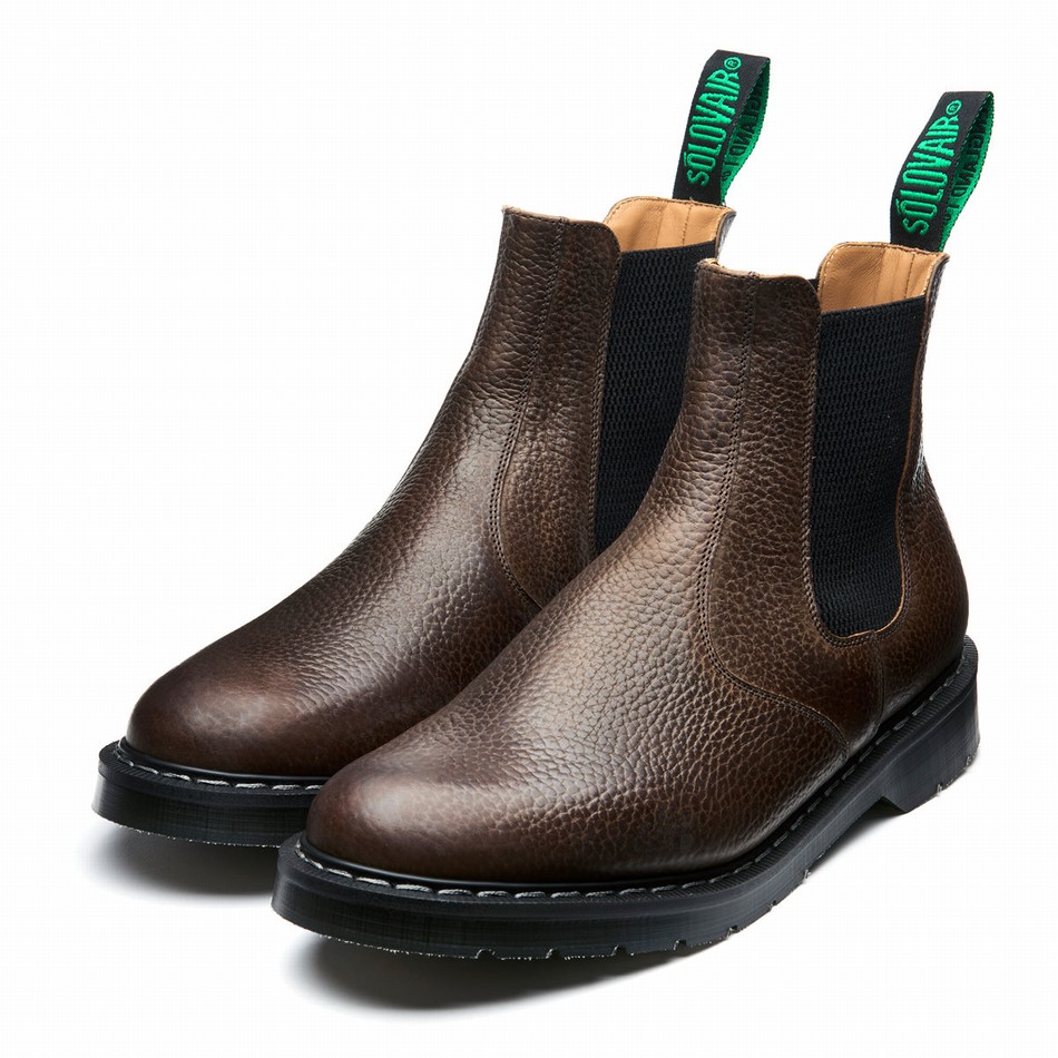 Solovair Gaucho Brown Grain Donna Stivali Dealer Marroni | S0-900-CH-SoftG-G-030
