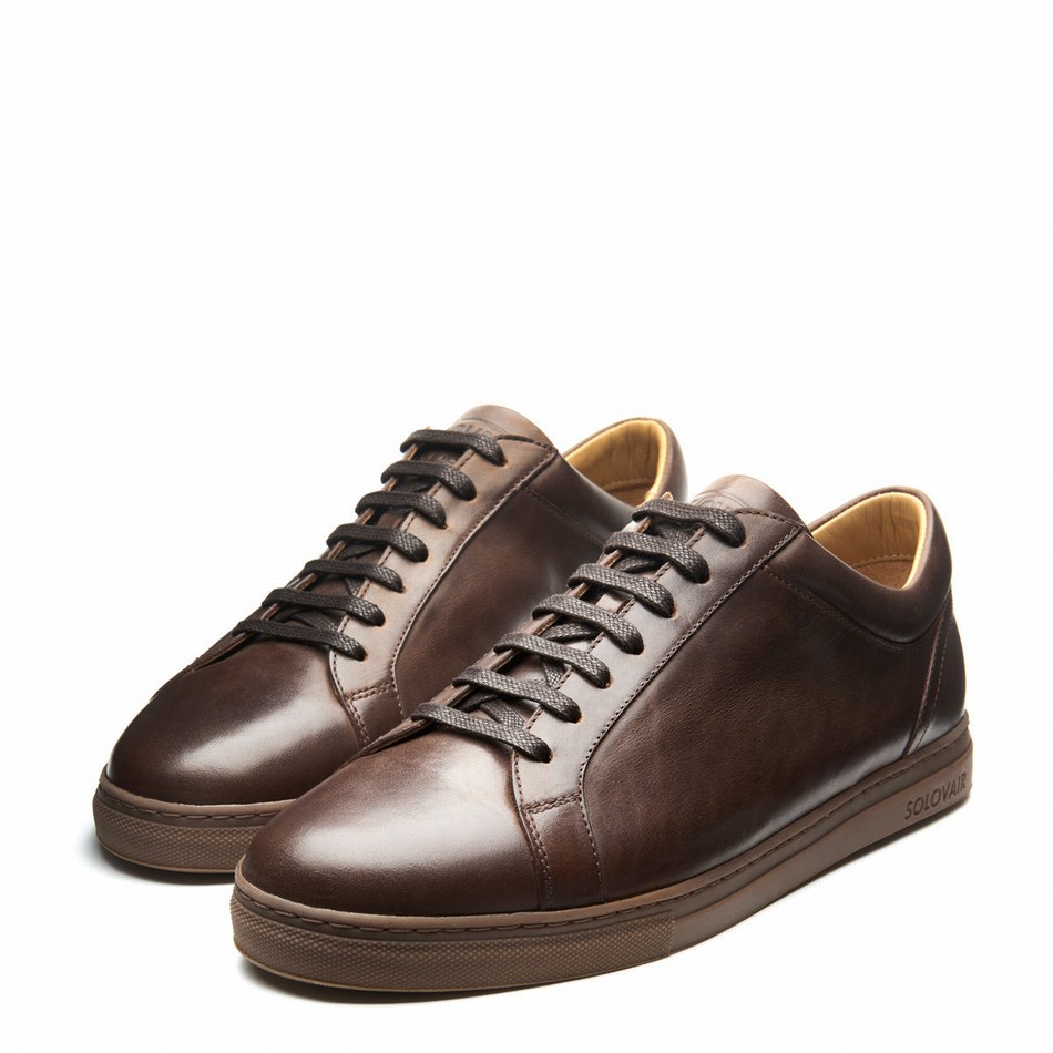 Solovair Gaucho Crazy Horse 070 Donna Sneakers Marroni | S7-070-CH-B-030