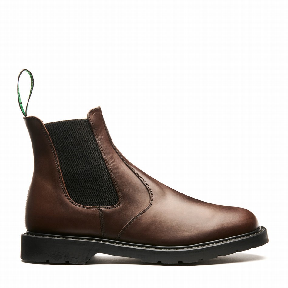 Solovair Gaucho Crazy Horse Shearling Lined Donna Stivali Dealer Marroni | LS0-900-CH-SHE-B-040