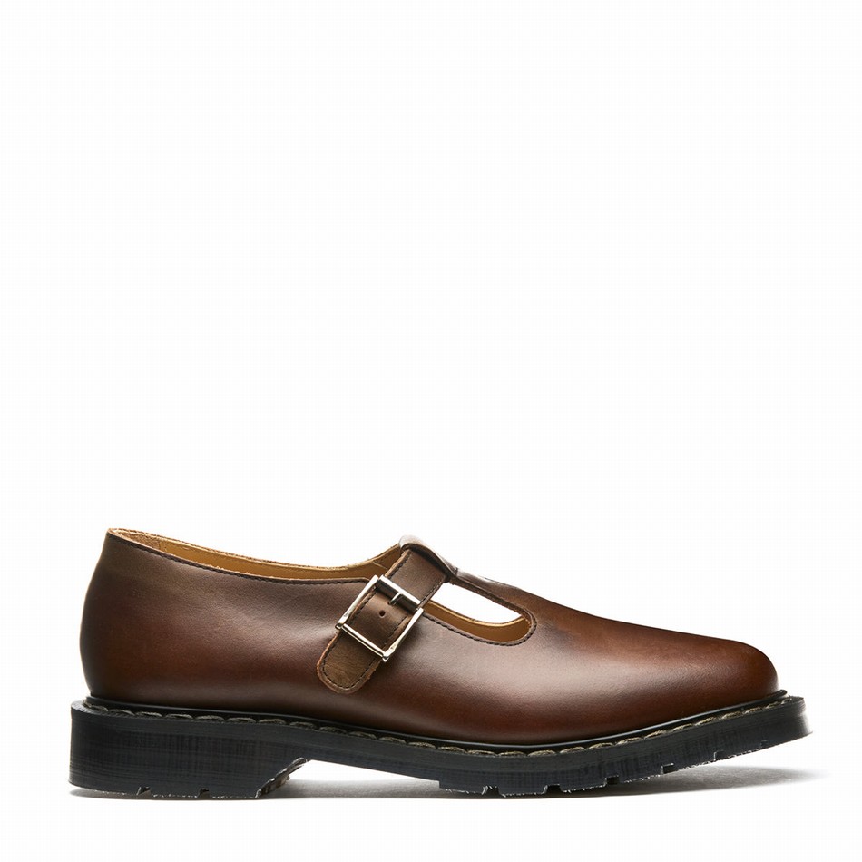Solovair Gaucho Crazy Horse Uomo Scarpe Mary Jane Marroni | S0-393-CH-G-030