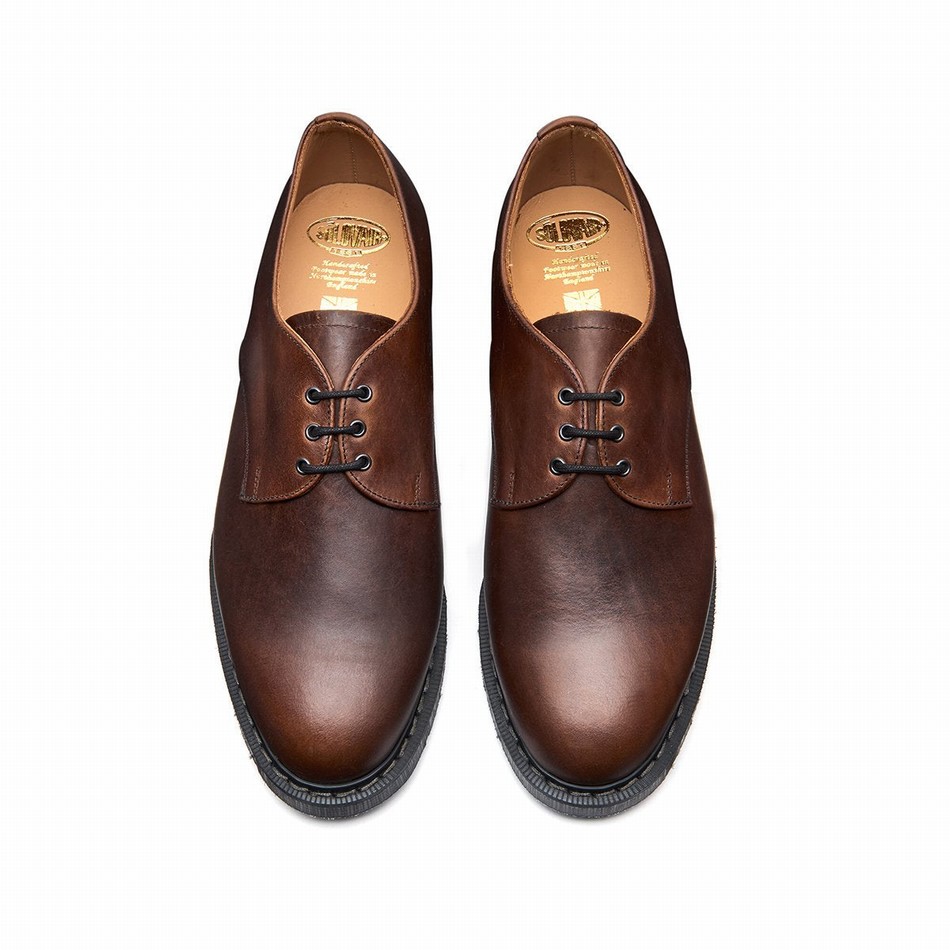 Solovair Gaucho Crazy Horse Uomo Scarpe Gibson Marroni | S3-995-CH-G-030