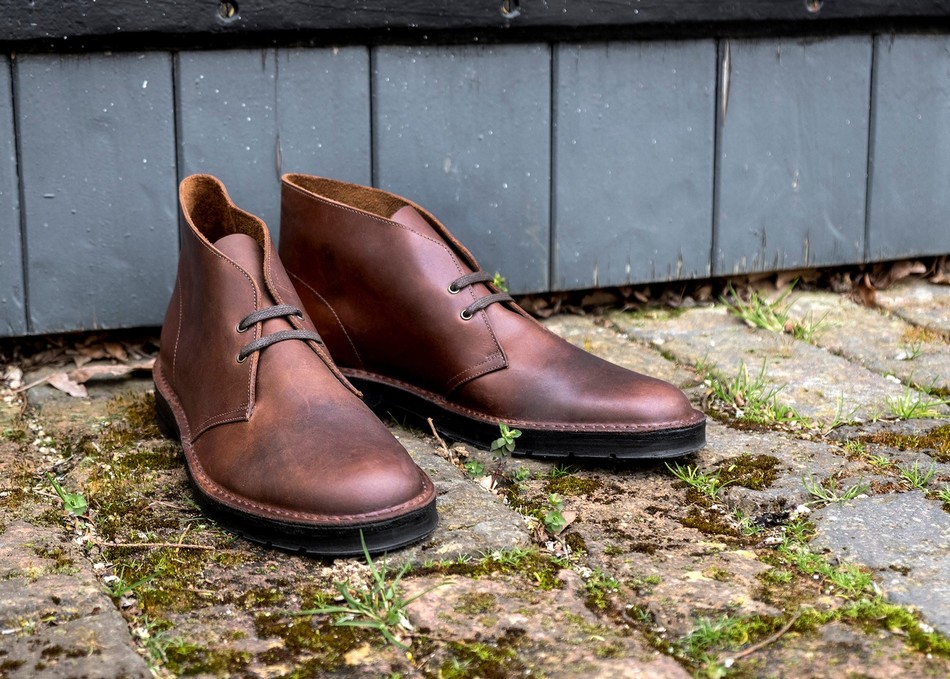 Solovair Gaucho Crazy Horse Uomo Stivali Chukka Marroni | 103-339-060