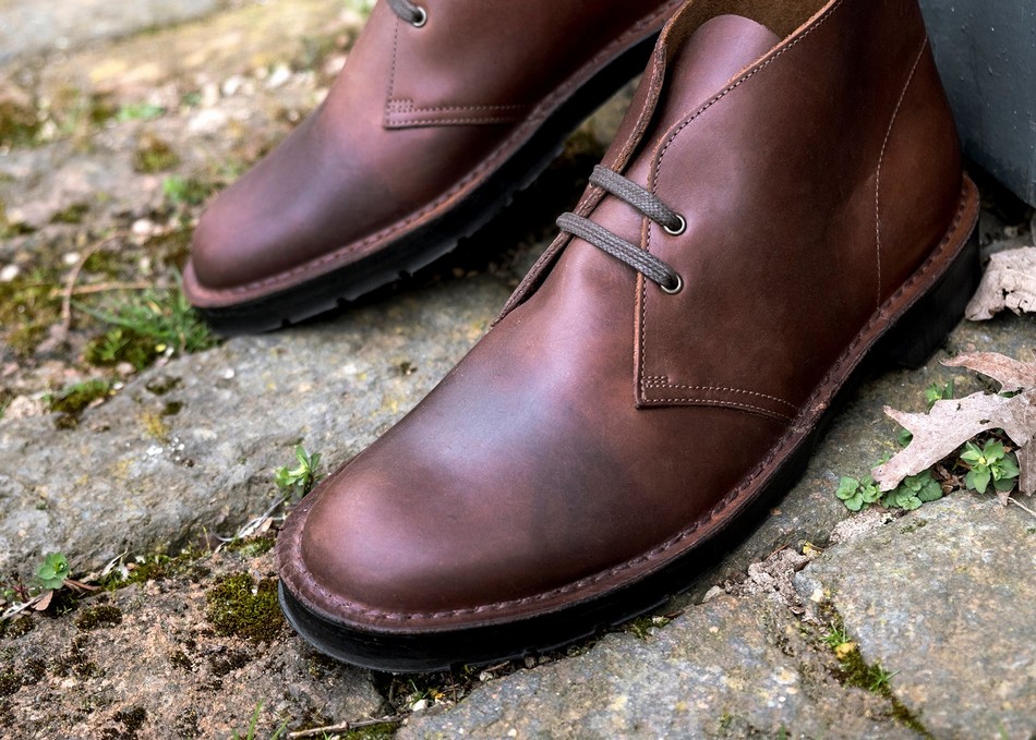 Solovair Gaucho Crazy Horse Uomo Stivali Chukka Marroni | 103-339-060
