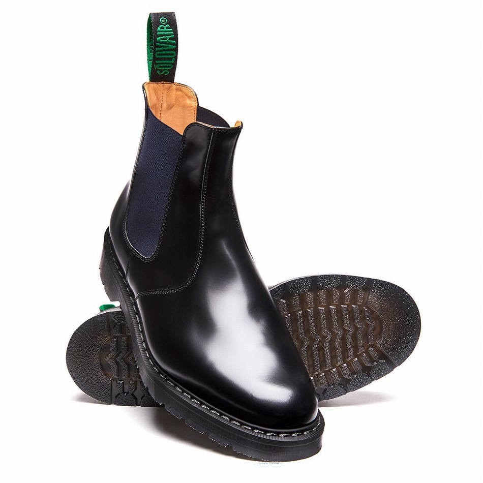 Solovair Gaucho Donna Stivali Dealer Blu Marino | S0-900-BK-NV-G-055