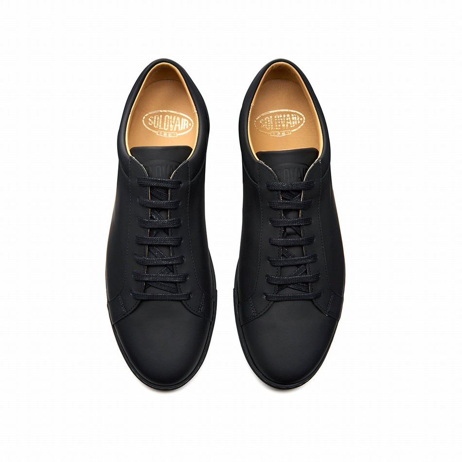 Solovair Greasy 070 Donna Sneakers Nere | S7-070-BG-G-030
