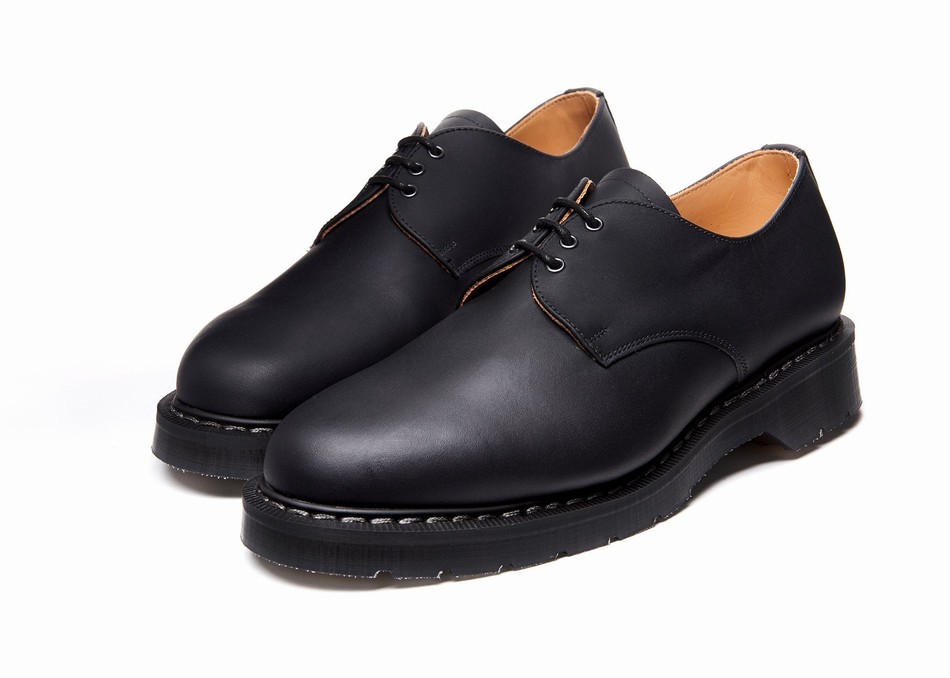 Solovair Greasy Donna Scarpe Gibson Nere | S3-995-BG-G-030