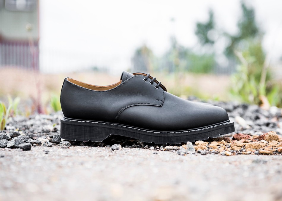 Solovair Greasy Donna Scarpe Gibson Nere | S3-995-BG-G-030