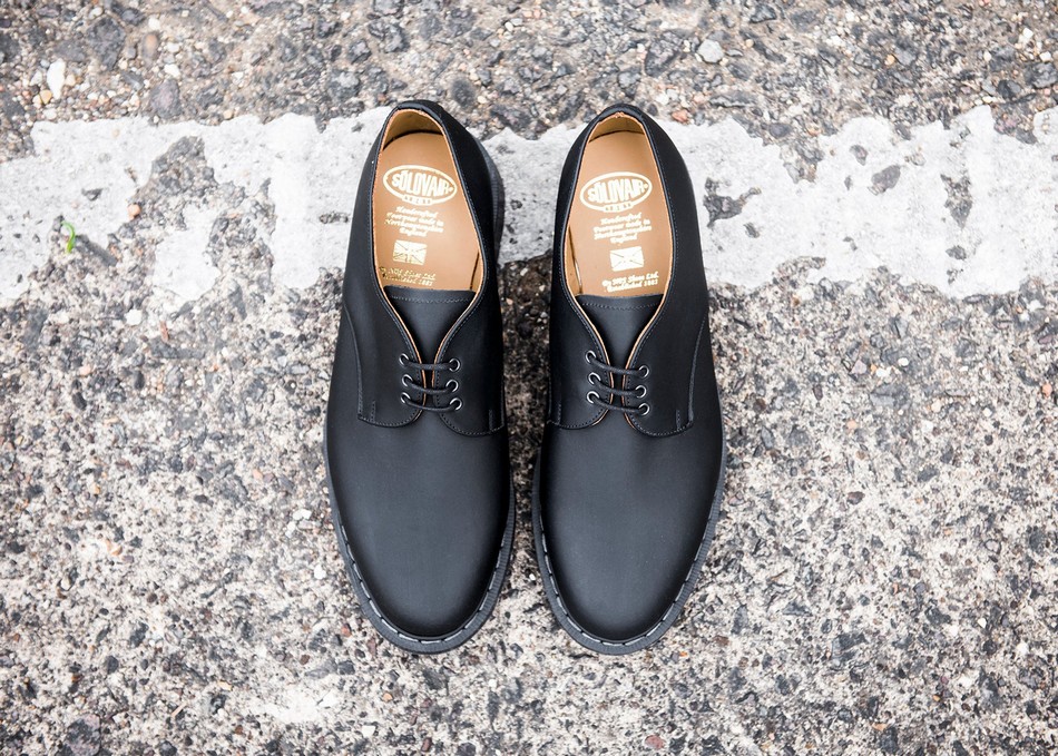 Solovair Greasy Donna Scarpe Gibson Nere | S3-995-BG-G-030