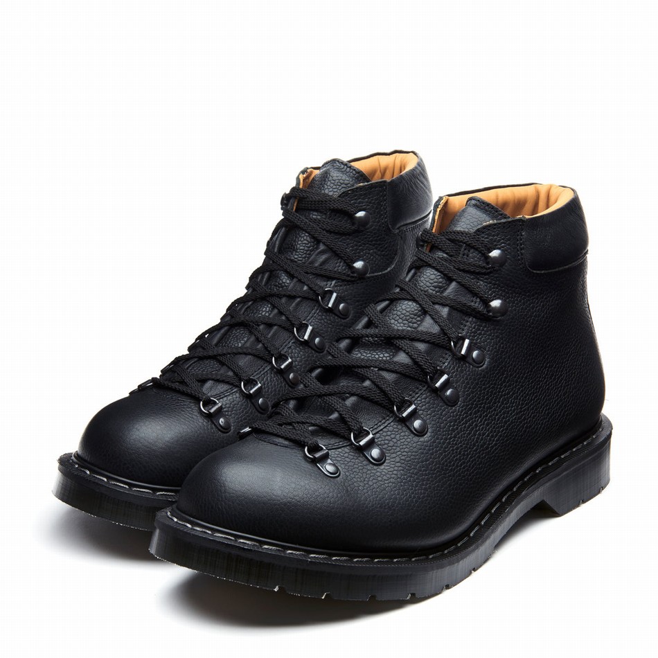Solovair Greasy Grain Urban Uomo Scarponi Trekking Nere | 455-036-040