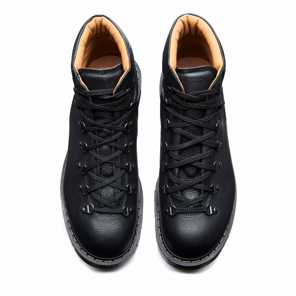 Solovair Greasy Grain Urban Uomo Scarponi Trekking Nere | 455-036-040