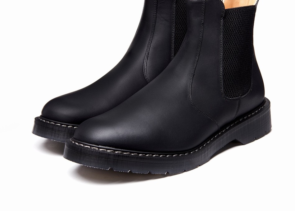 Solovair Greasy Uomo Stivali Dealer Nere | S0-900-BG-G-030