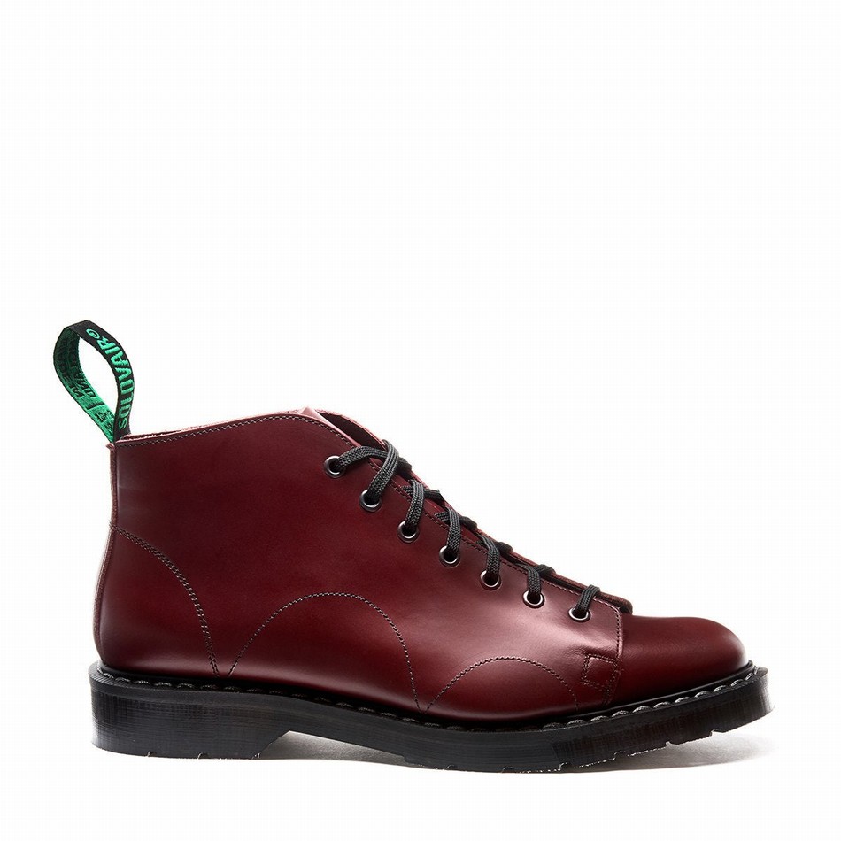 Solovair Hi-Shine Donna Stivali Da Scimmia Rosse | S7-116-OX-G-030