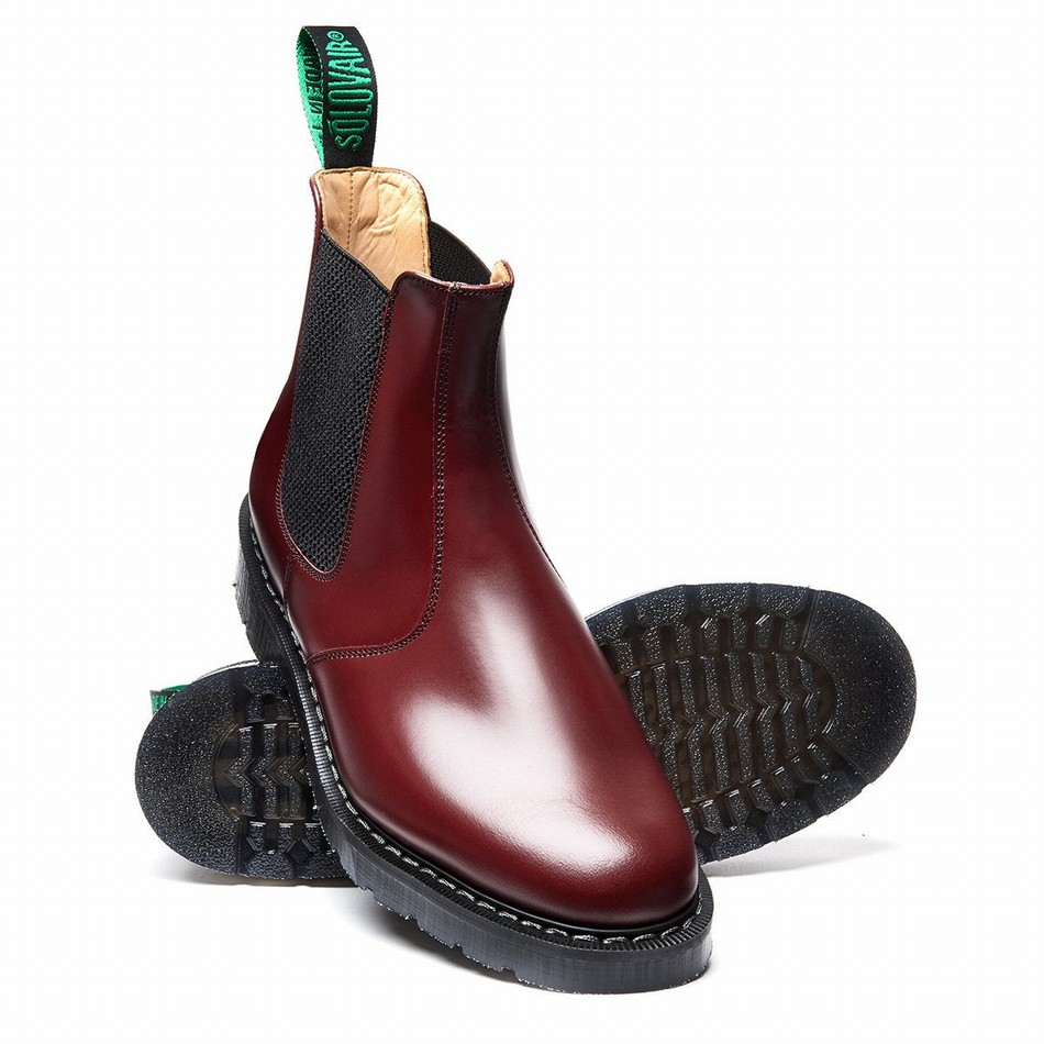 Solovair Hi-Shine Donna Stivali Dealer Rosse | S0-900-OX-G-030