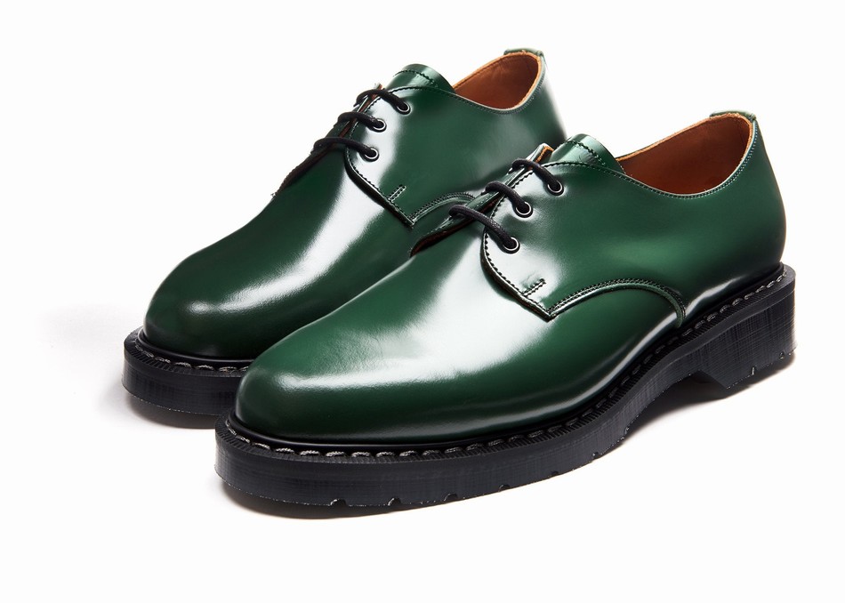 Solovair Hi-Shine Uomo Scarpe Gibson Verdi | S3-995-GN-G-030