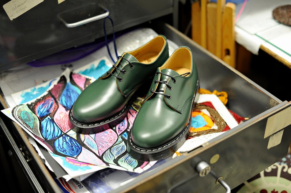 Solovair Hi-Shine Uomo Scarpe Gibson Verdi | S3-995-GN-G-030
