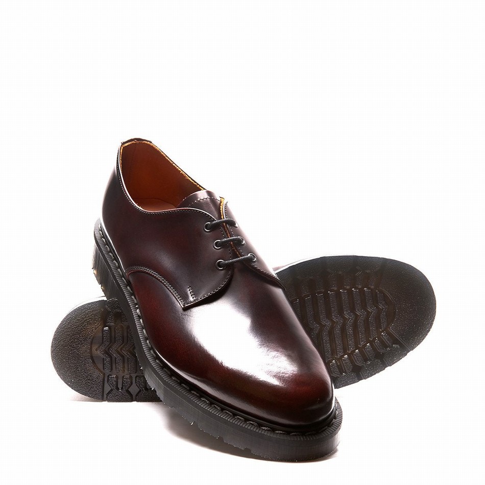 Solovair Rub-Off Donna Scarpe Gibson Bordeaux | S3-995-BUR-G-030