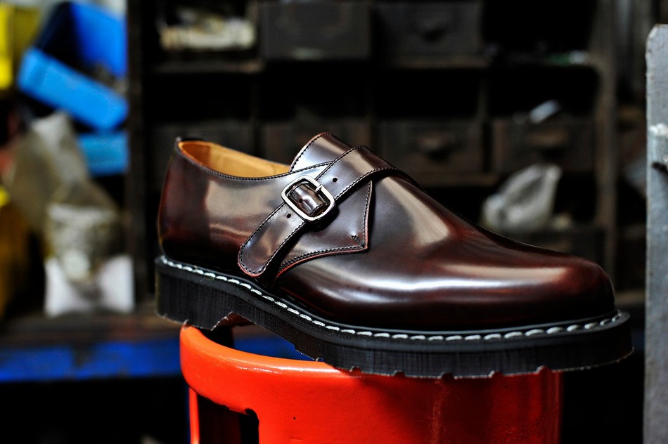 Solovair Rub-Off Single Buckle Uomo Scarpe Monk Bordeaux | S0-060-BUR-G-035