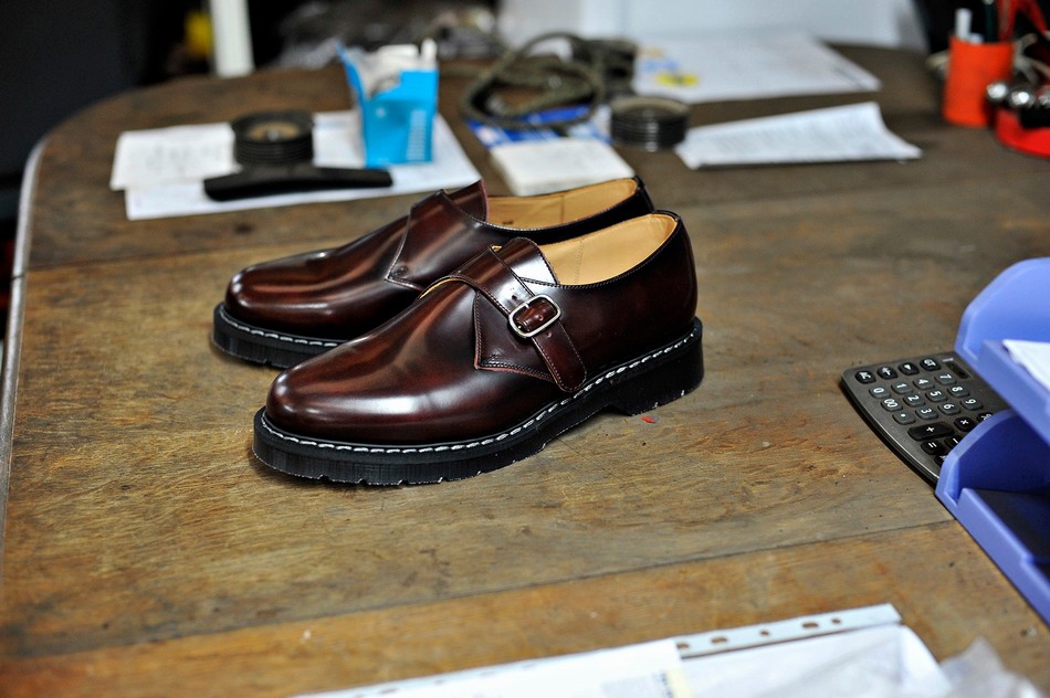 Solovair Rub-Off Single Buckle Uomo Scarpe Monk Bordeaux | S0-060-BUR-G-035