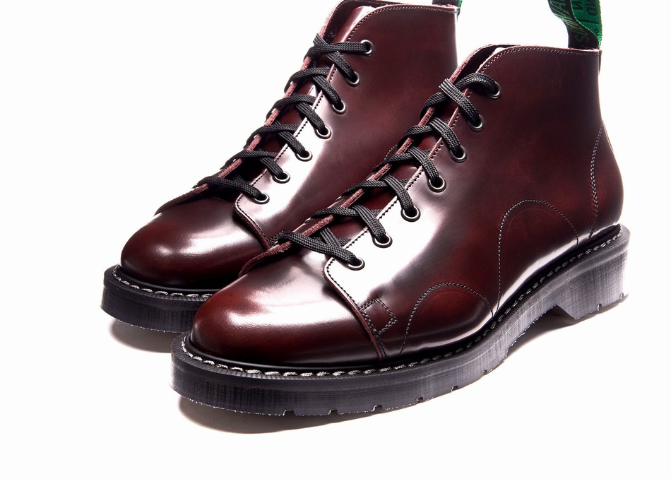 Solovair Rub-Off Uomo Stivali Da Scimmia Bordeaux | S7-116-BUR-G-030