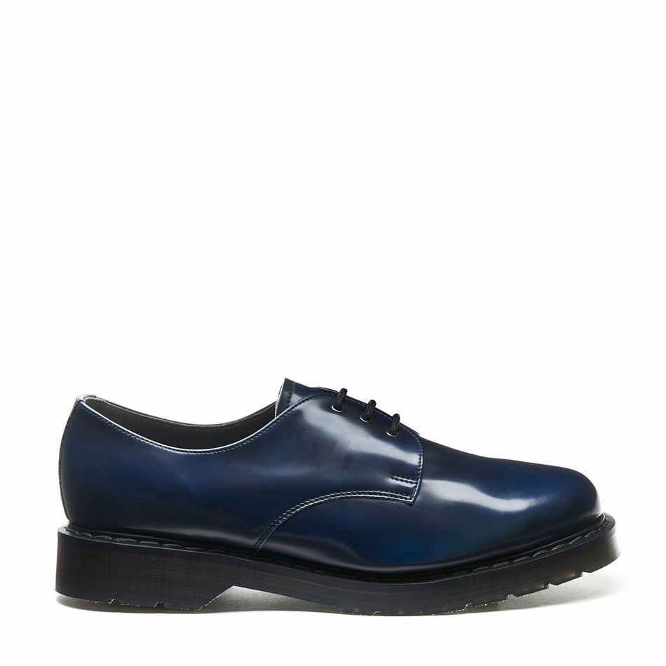 Solovair Rub-Off Vegan Donna Scarpe Gibson Blu Marino | VS3-995-NV-RO-VEG-G-040