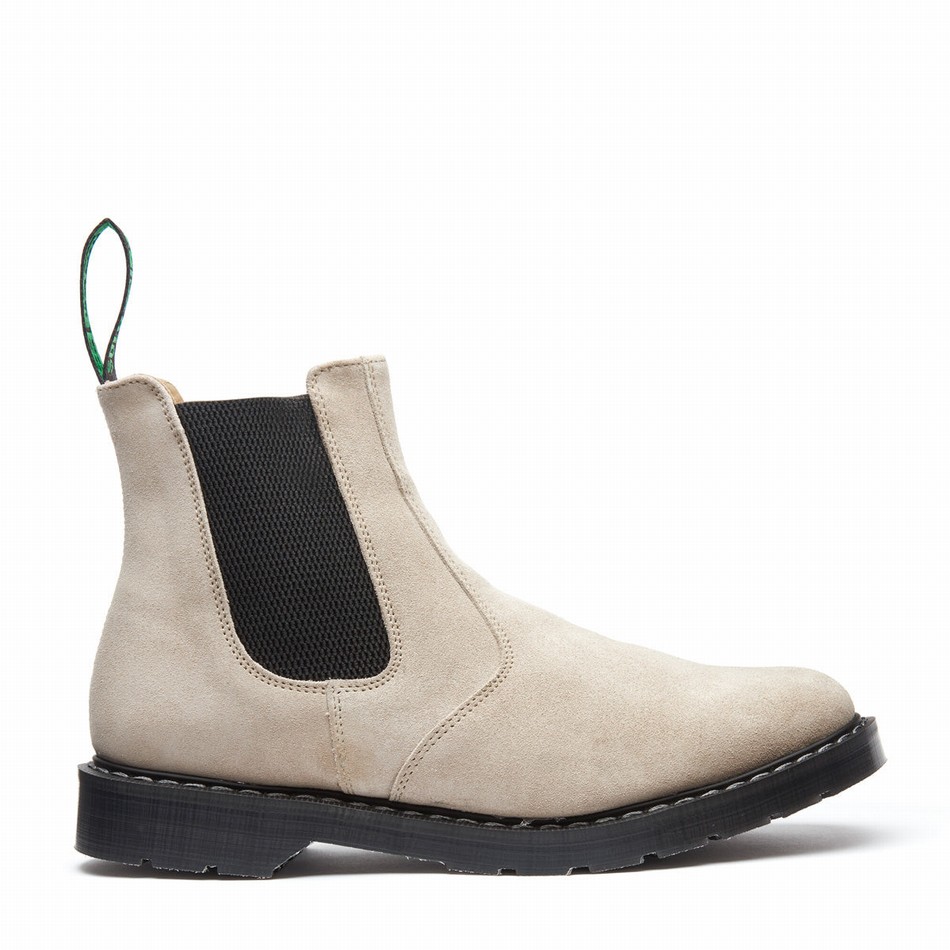 Solovair Suede Donna Stivali Dealer Beige | S0-900-NU-SUE-G-050