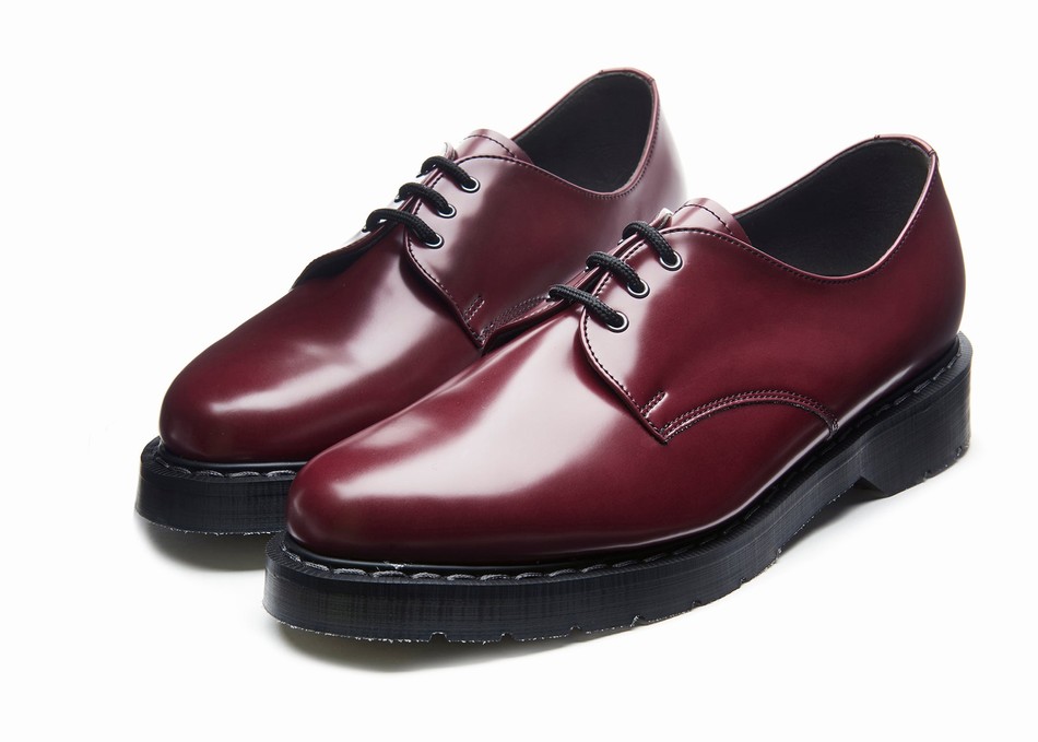Solovair Vegan Hi-Shine Donna Scarpe Gibson Rosse | VS3-995-OX-VEG-G-030