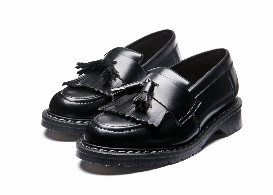 Solovair Vegan Hi-Shine Tassel Donna Mocassini Nere | VS0-1022-BK-VEG-G-040
