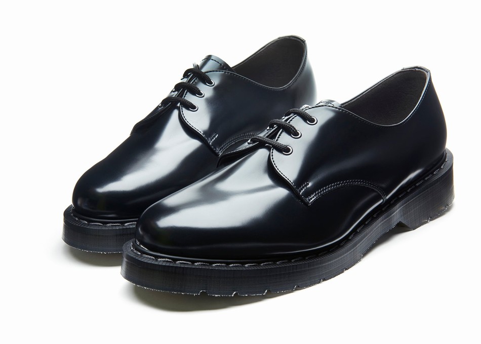 Solovair Vegan Hi-Shine Uomo Scarpe Gibson Nere | VS3-995-BK-SM-VEG-G-035