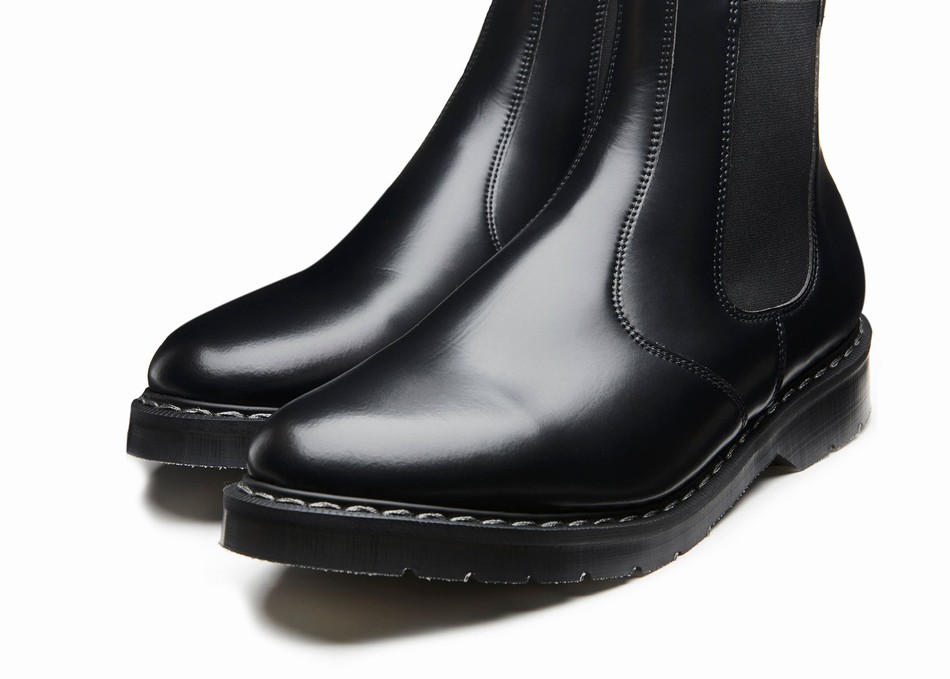 Solovair Vegan Hi-Shine Uomo Stivali Dealer Nere | VS0-900-BK-SM-VEG-G-030